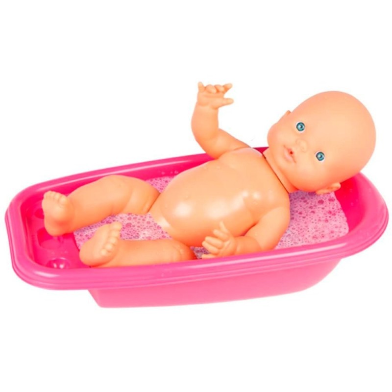 MUÑECO BABY PIPI BAÑERA + COMIDITAS