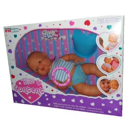 MUÑECO BEBE CONTENTO C/SONIDO SURT.
