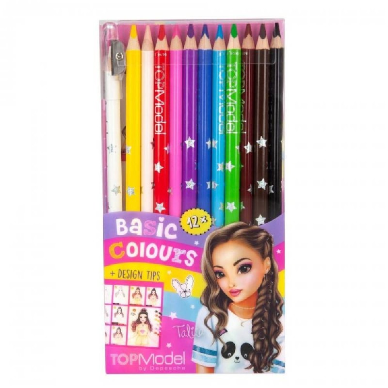 SET 12 LAPICES DE COLORES TOPMODEL