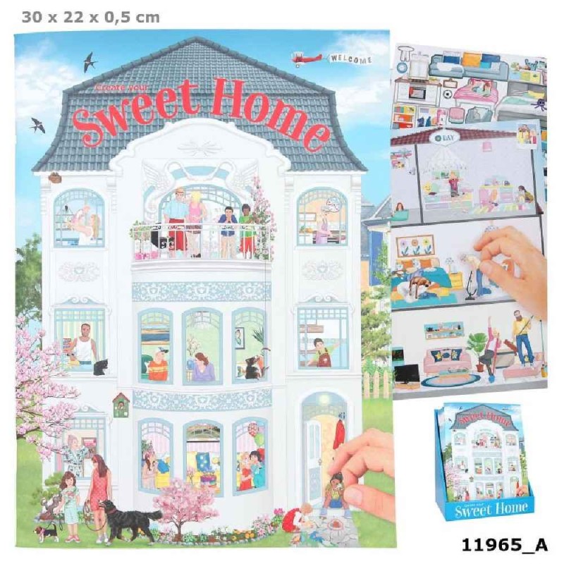 LIBRO PEGATINAS CASA CREATE YOUR SWEET H