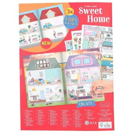 LIBRO PEGATINAS CASA CREATE YOUR SWEET H