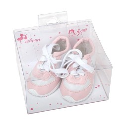 Set Zapatillas Rosas/Blancas Muñeca 45cm 2