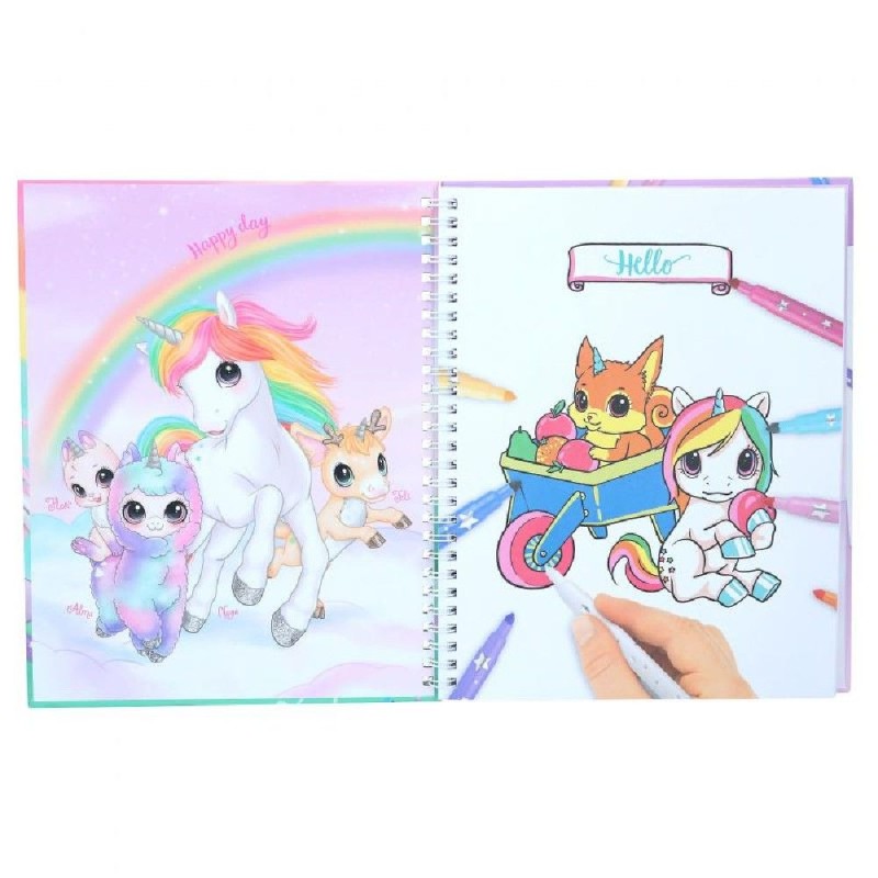 YLVI LIBRO DE COLOREAR CON SET DE COLORE