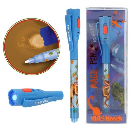DINO WORLD BOLÍGRAFO SECRETO CON LUZ LED