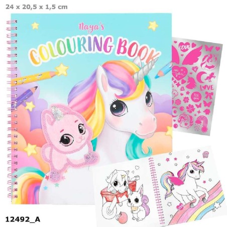 YLVI LIBRO DE COLOREAR CON UNICORNIO Y L