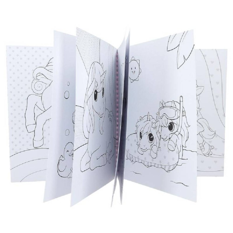 YLVI LIBRO DE COLOREAR CON UNICORNIO Y L