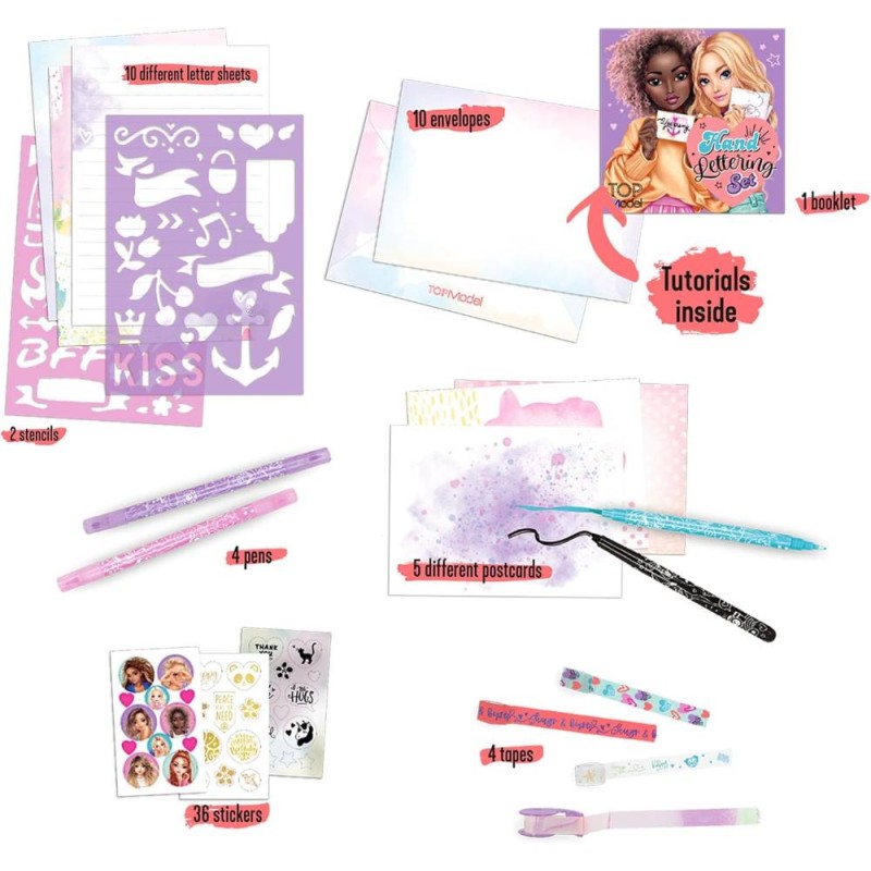 TOPModel Set de Cartas y Lettering Box
