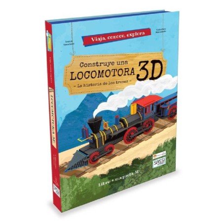 CONSTRUYE UNA LOCOMOTORA 3D - LIBRO + MA