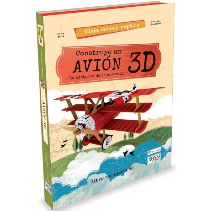 CONSTRUYE EL AVION 3D - LIBRO + MAQUETA