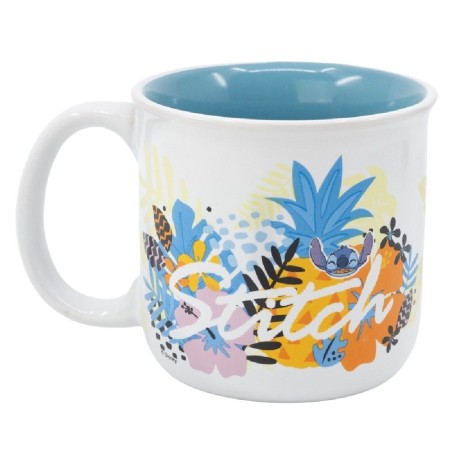 TAZA CERAMICA DESAYUNO 400 ML STITCH PAL