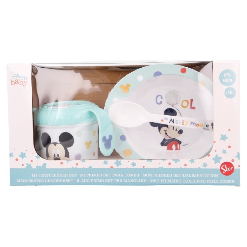 SET 3 PCS (TAZA CUENCO Y CUCHARA) COOL L