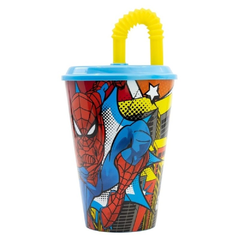 VASO CAÑA EASY 430 ML SPIDERMAN ARACHNID