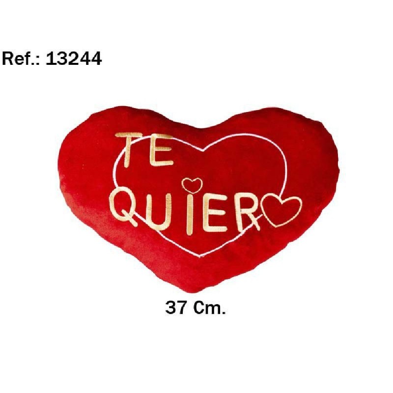 CORAZON TE QUIERO DORADO 37CM.
