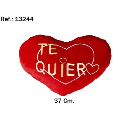 CORAZON TE QUIERO DORADO 37CM.