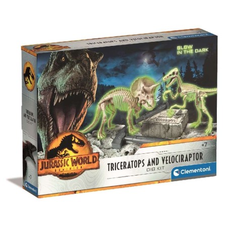 JURASSIC WORLD 3 TRICERATOPS Y VELOCIRAP