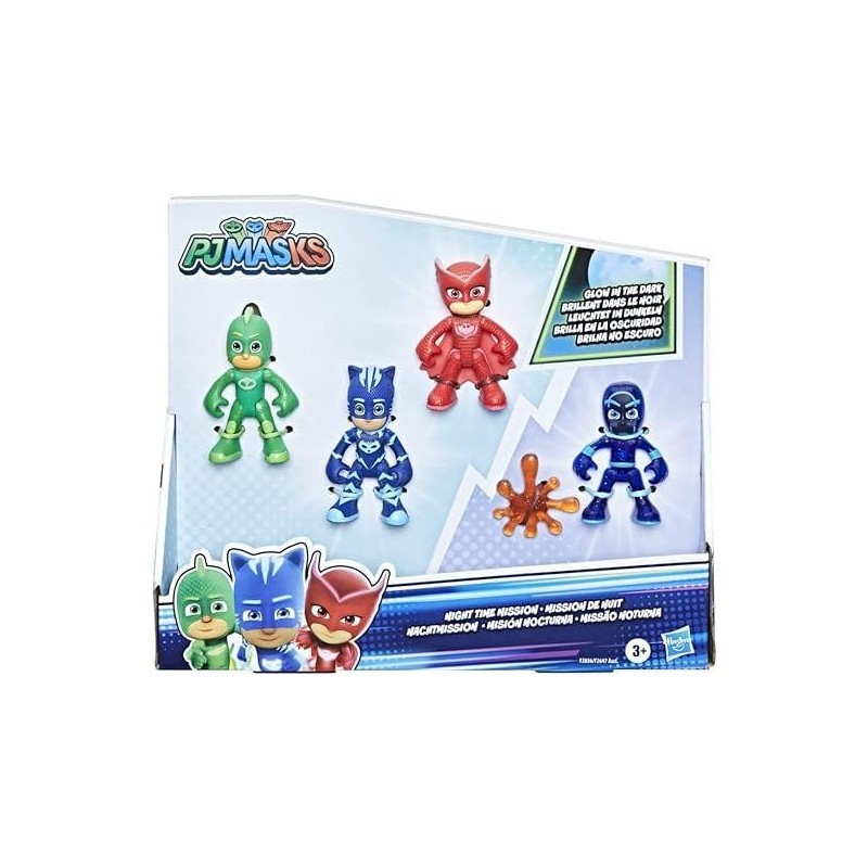 PJ MASK MISION NOCTURNA PACK 4 FIGURAS