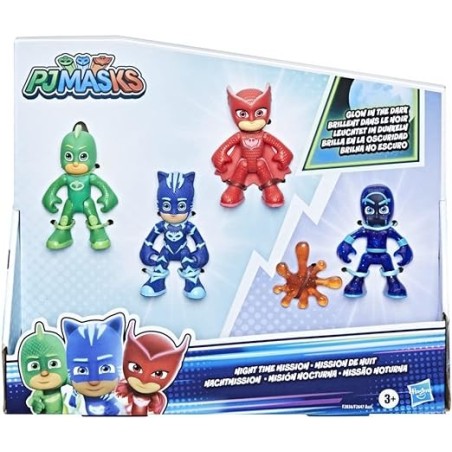 PJ MASK MISION NOCTURNA PACK 4 FIGURAS