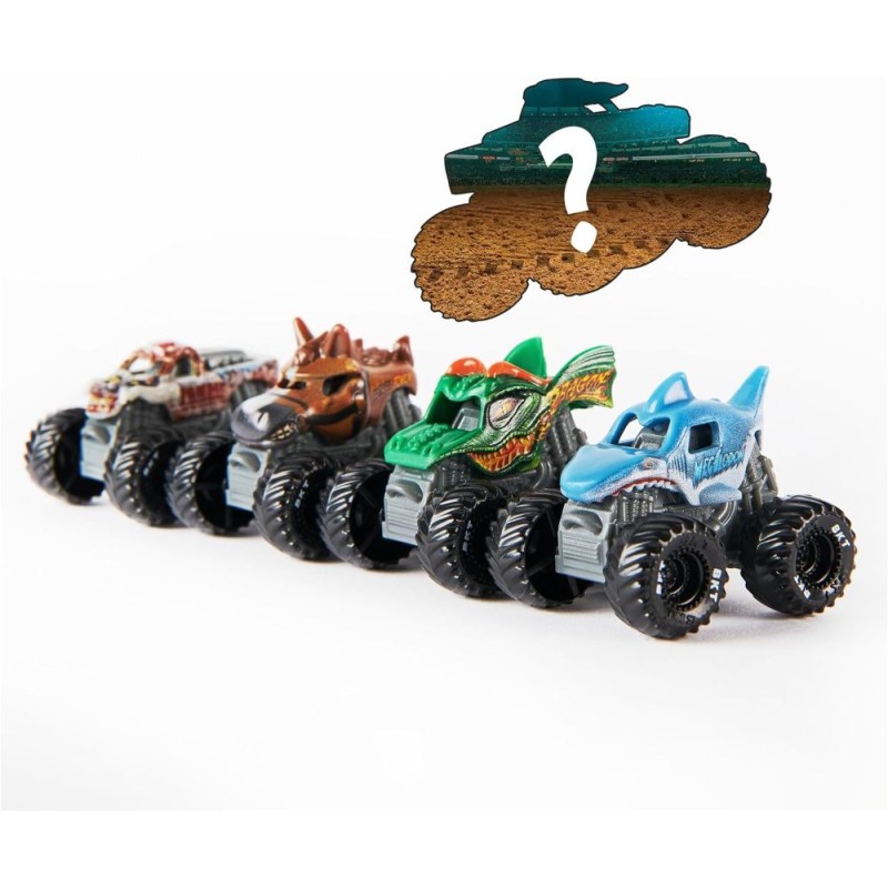MONSTER JAM PACk 5 MINI COCHES 