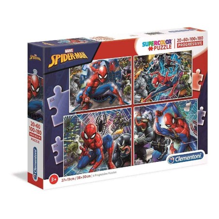 PUZZLES PROGRESIVO SPIDER-MAN 20-60-100-
