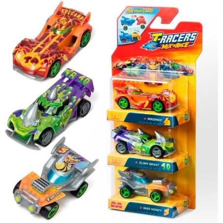 T-RACERS MIX ´N RACE - Pack 3 Blister 1x
