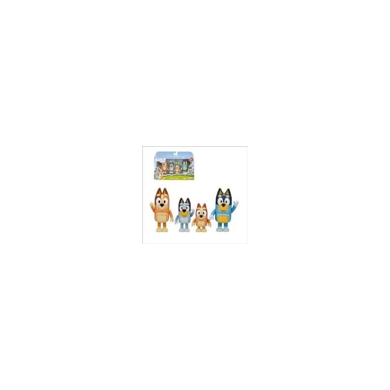 Bluey Pack 4 Figuras - Familia