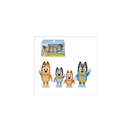Bluey Pack 4 Figuras - Familia