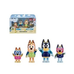 Bluey Pack 4 Figuras - Dia playa Familia 2