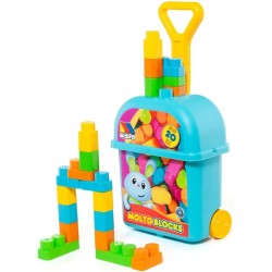Carrito Azul con 20 bloques
