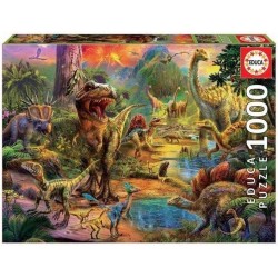 Puzzle 1000 tierra de dinosaurios