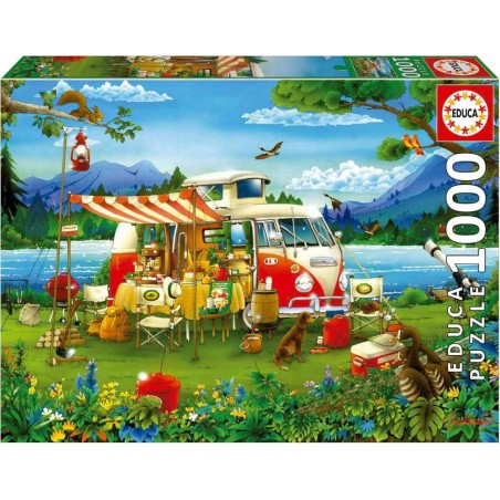 Puzzle 1000 vacaciones en el campo
