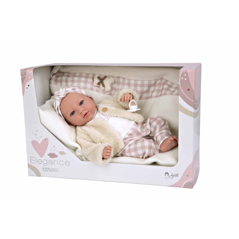 Elegance 40 cm aria rosa c/cojin  (muñec
