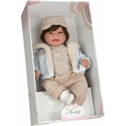 Muñeca Elegance 45cm zoe beige c/pelo 