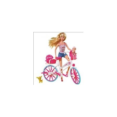 Steffi Love con bicicleta