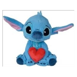 Peluche Stitch con corazón (25cm)
