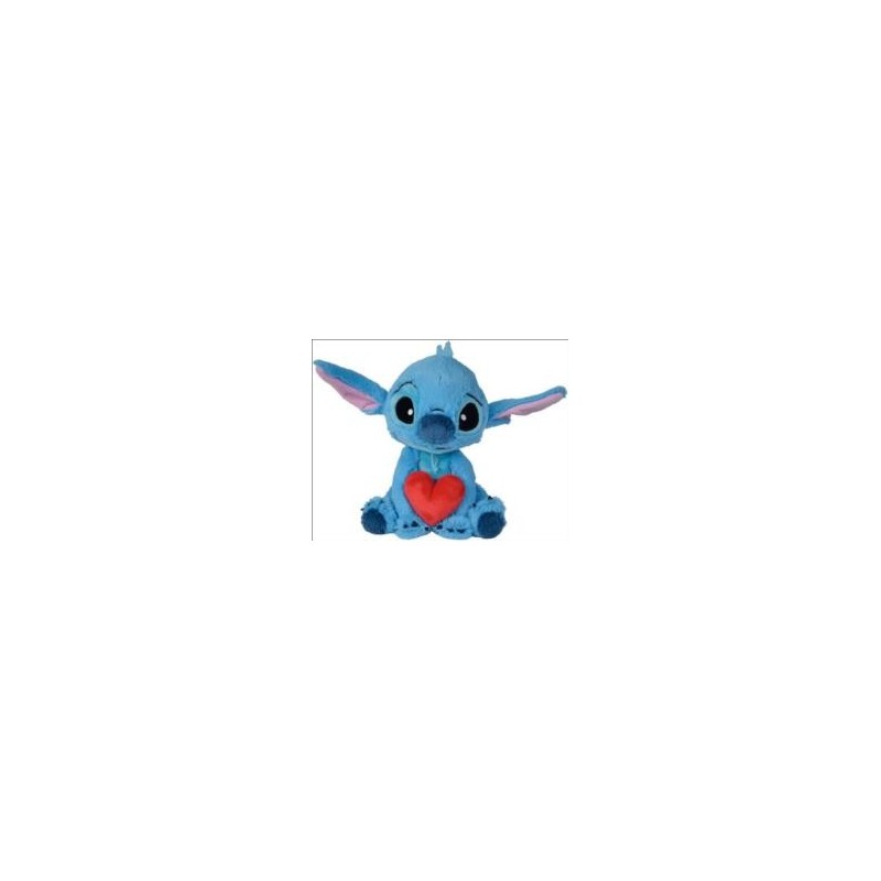 Peluche Stitch con corazón (25cm)