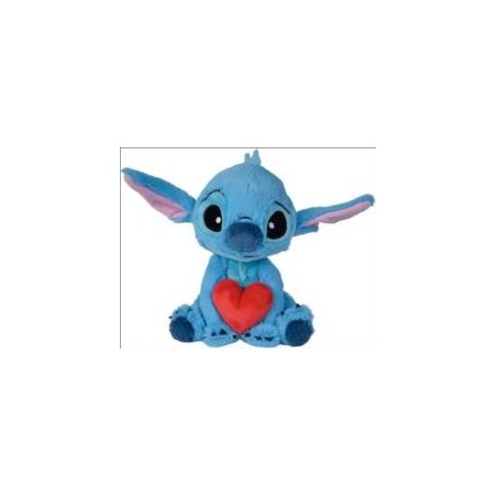 Peluche Stitch con corazón (25cm)