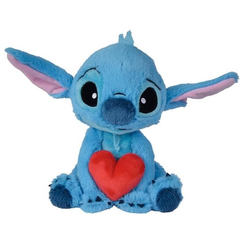 Peluche Stitch con corazón (25cm)