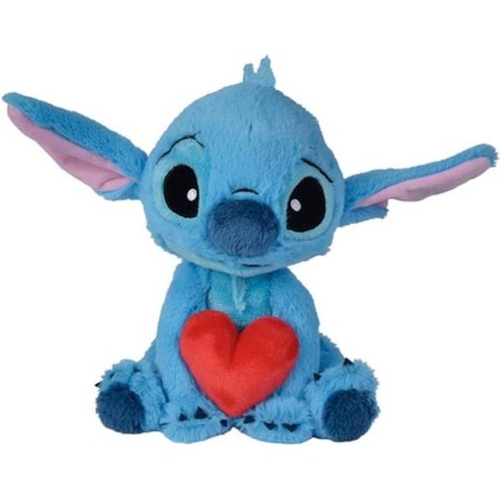 Peluche Stitch con corazón (25cm)