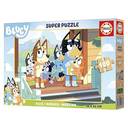 Puzle madera bluey 100 pcs.