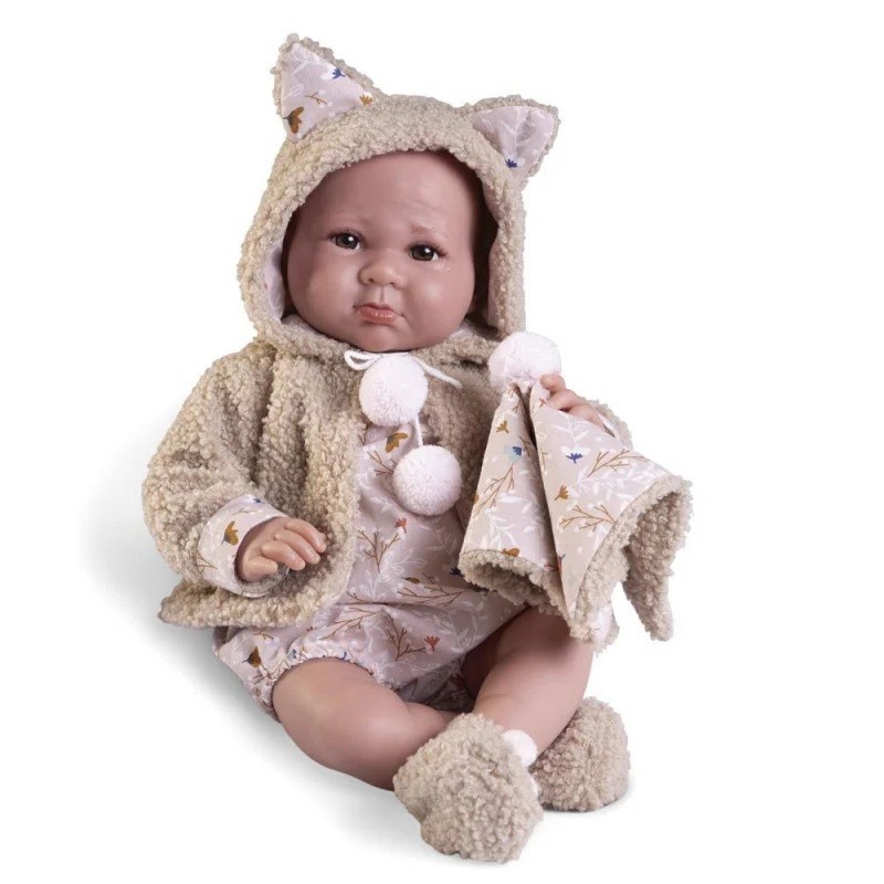 Recién Nacida Luca con chaqueta borregui