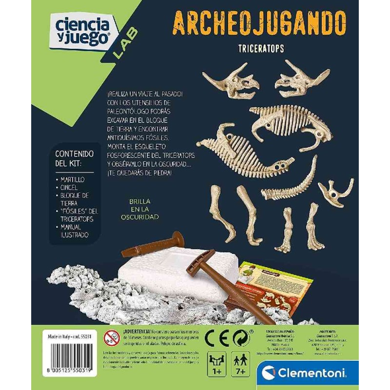 ARQUEOJUGANDO -  TRICERATOPS FLUORESCENT