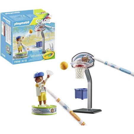 Playmobil color Skater con baloncesto 71
