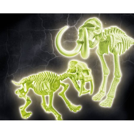 Arqueojugando Smilodon+Mammouth fluoresc