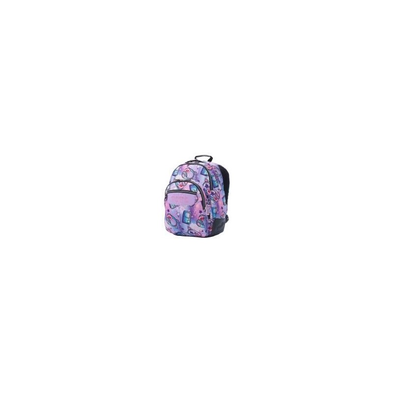 Mochila escolar Meowsical Rayol morado