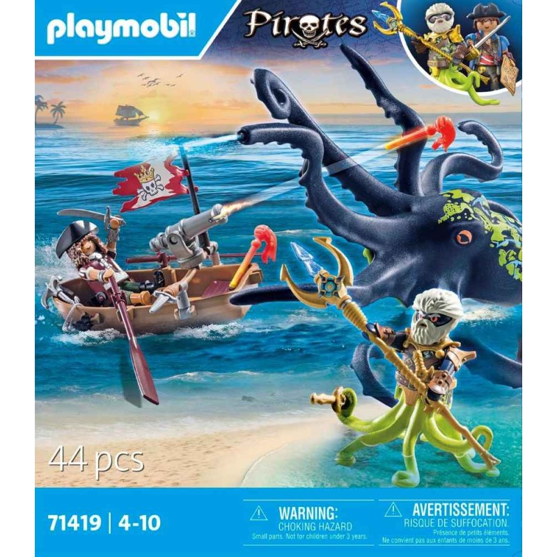 PLAYMOBIL Pirates 71419 Batalla C/Pulpo