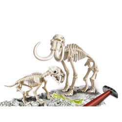 Arqueojugando Smilodon+Mammouth fluoresc 2