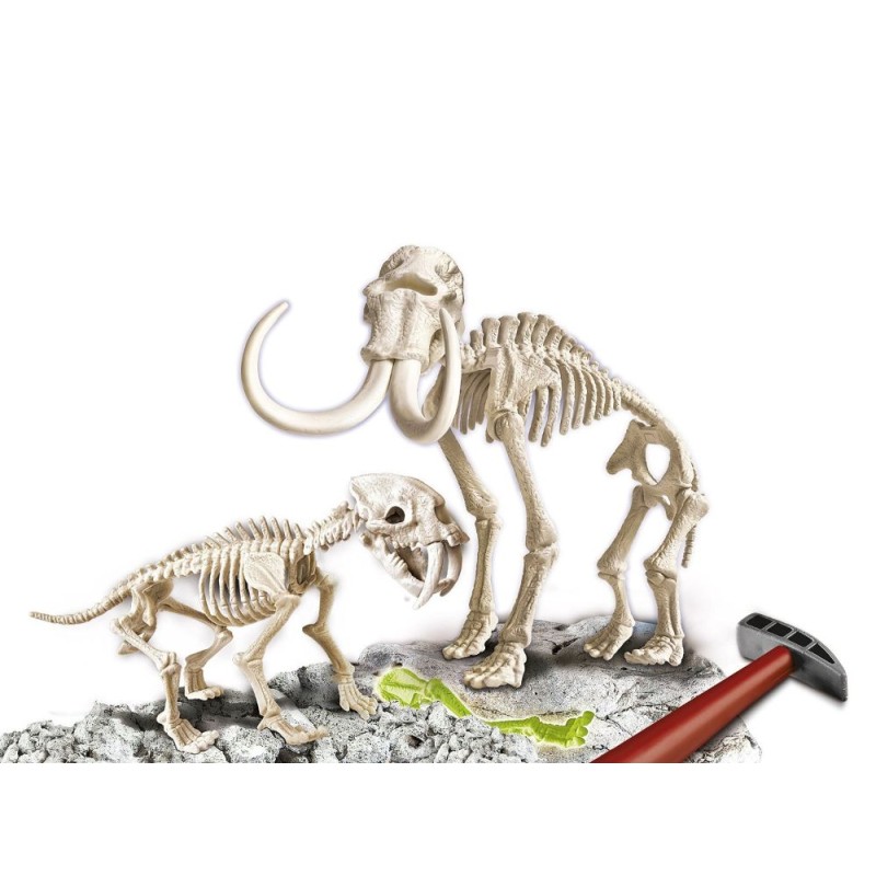 Arqueojugando Smilodon+Mammouth fluoresc