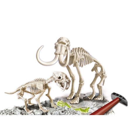 Arqueojugando Smilodon+Mammouth fluoresc