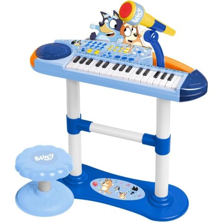 Organo Musical Con Banqueta Bluey