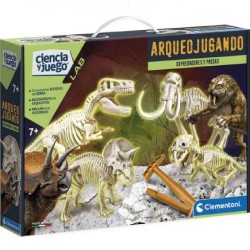 DINO DEPREDADORES Y PRESAS - 4 EN 1 FLUO